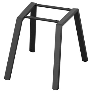 SKÅLSTA chair underframe, profiled metal/black-grey, 47x44x50 cm