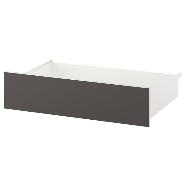 SKATVAL drawer, white/dark grey, 80x57x20 cm