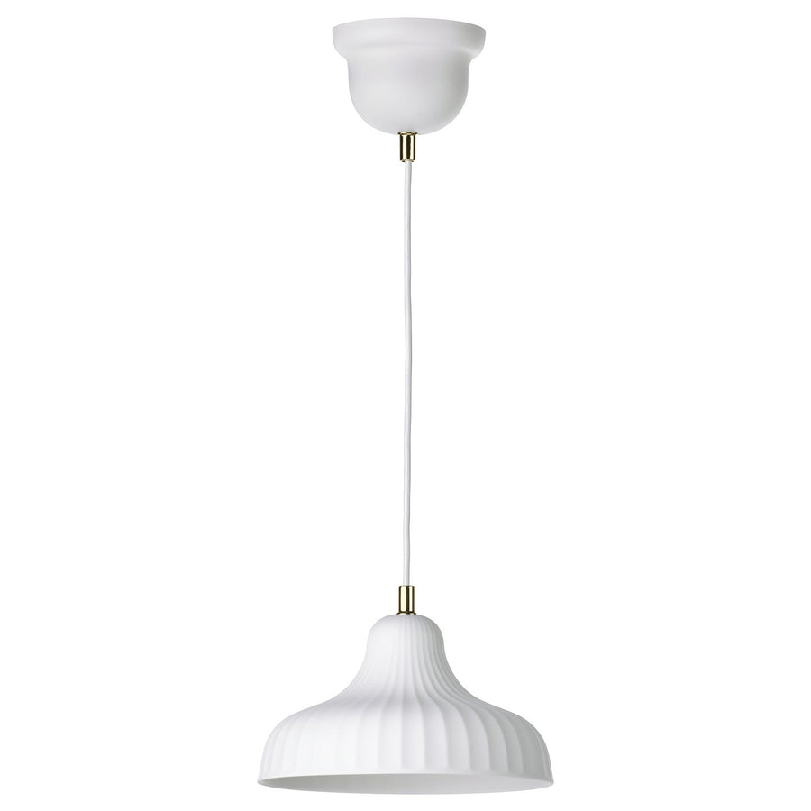 SKIVTOFS pendant lamp, off-white/ceramic, 24 cm
