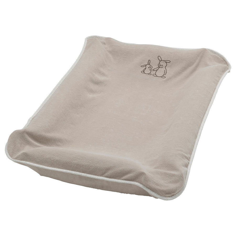 SKÖTSAM cover for babycare mat, beige/terry, 53x83 cm