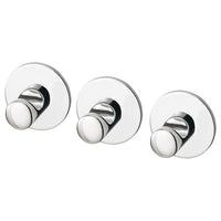 SKOGHALL hook, self-adhesive, chrome-plated, 4.6 cm, 3 pack