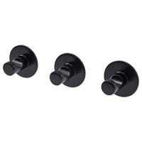 SKOGHALL hook, self-adhesive, black, 4.6 cm, 3 pack