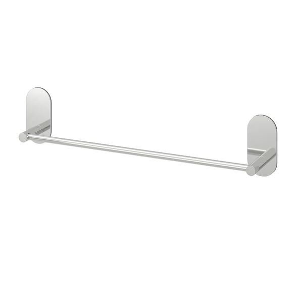 SKOGHALL towel rail, self-adhesive, chrome-plated, 43x6 cm