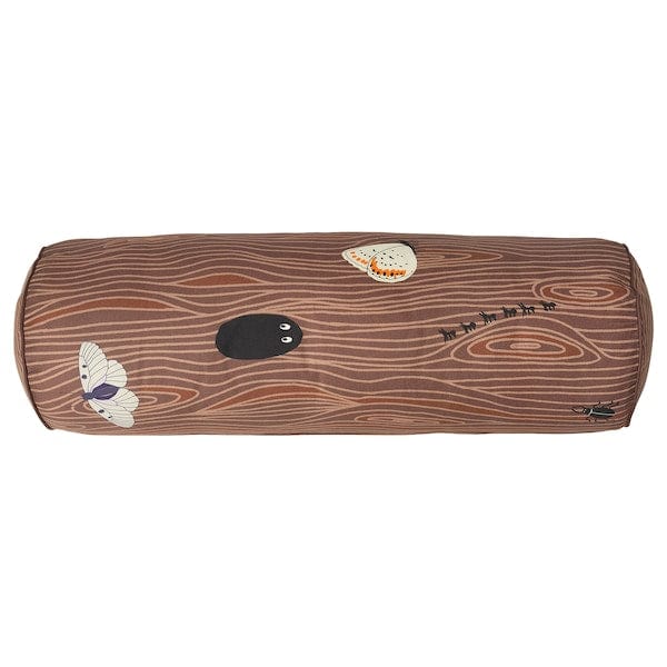 Ikea SKOGSDUVA - Pillow, cylindrical/brown,80 cm