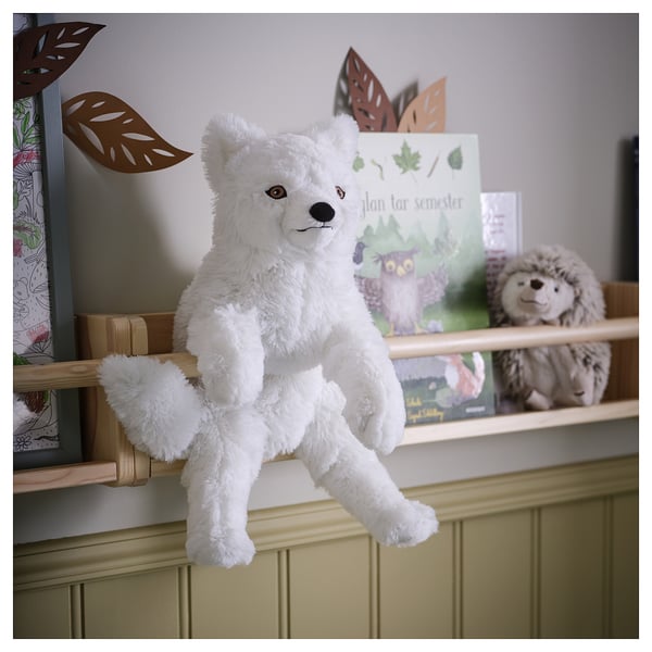 SKOGSDUVA soft toy, arctic fox/white, 60 cm
