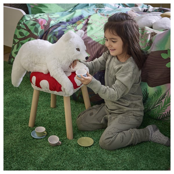 SKOGSDUVA soft toy, arctic fox/white, 60 cm