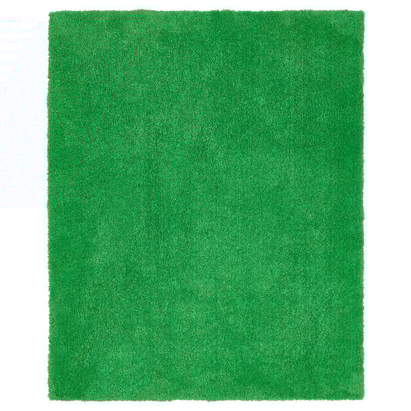 SKOGSDUVA rug, high pile, green, 133x160 cm