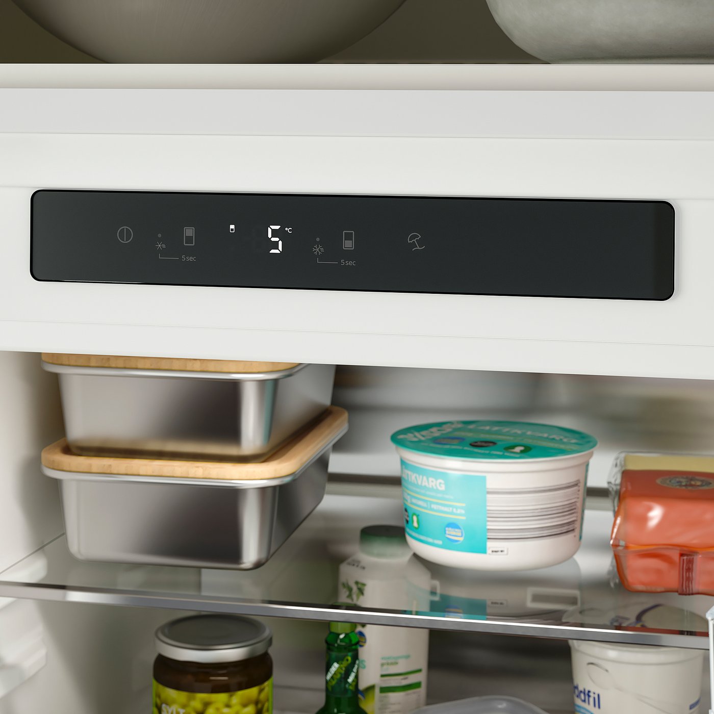 SKOGSNÄS fridge/freezer, IKEA 700 integrated, 213/87 l