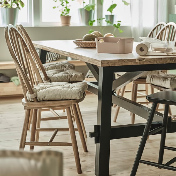 SKOGSTA chair, acacia, 44x94x55 cm