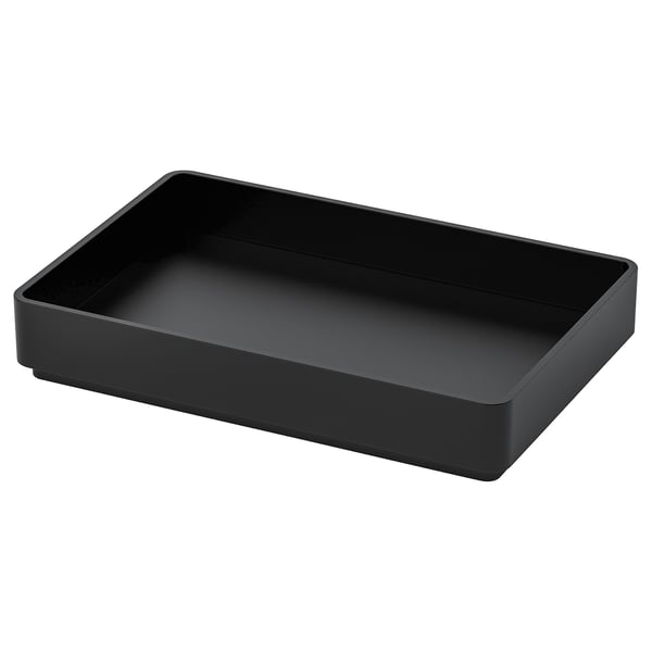 SKOGSVIKEN tray, black, 10x15 cm