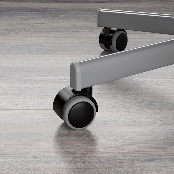 SKRUVSTA swivel chair, Vissle grey