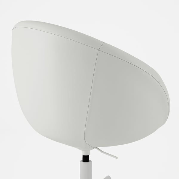 SKRUVSTA swivel chair, Ysane white, 48x79x69 cm