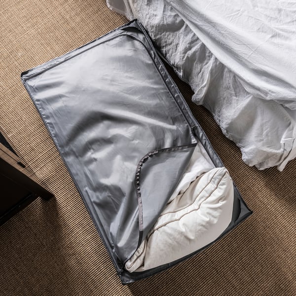 SKUBB storage case, dark grey, 90x53x19 cm