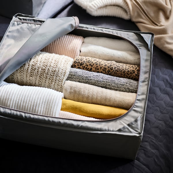 SKUBB storage case, dark grey, 43x53x19 cm