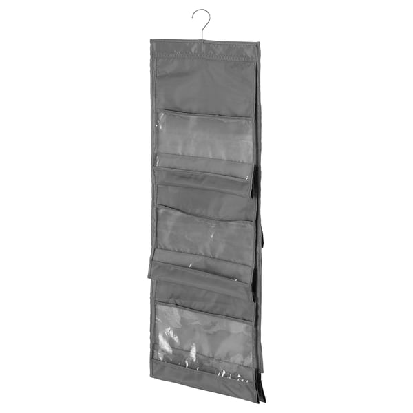 SKUBB hanging handbag organiser, dark grey, 39x93 cm