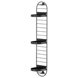 SKUGGRÖNA wall mounted plant stand, black, 78 cm