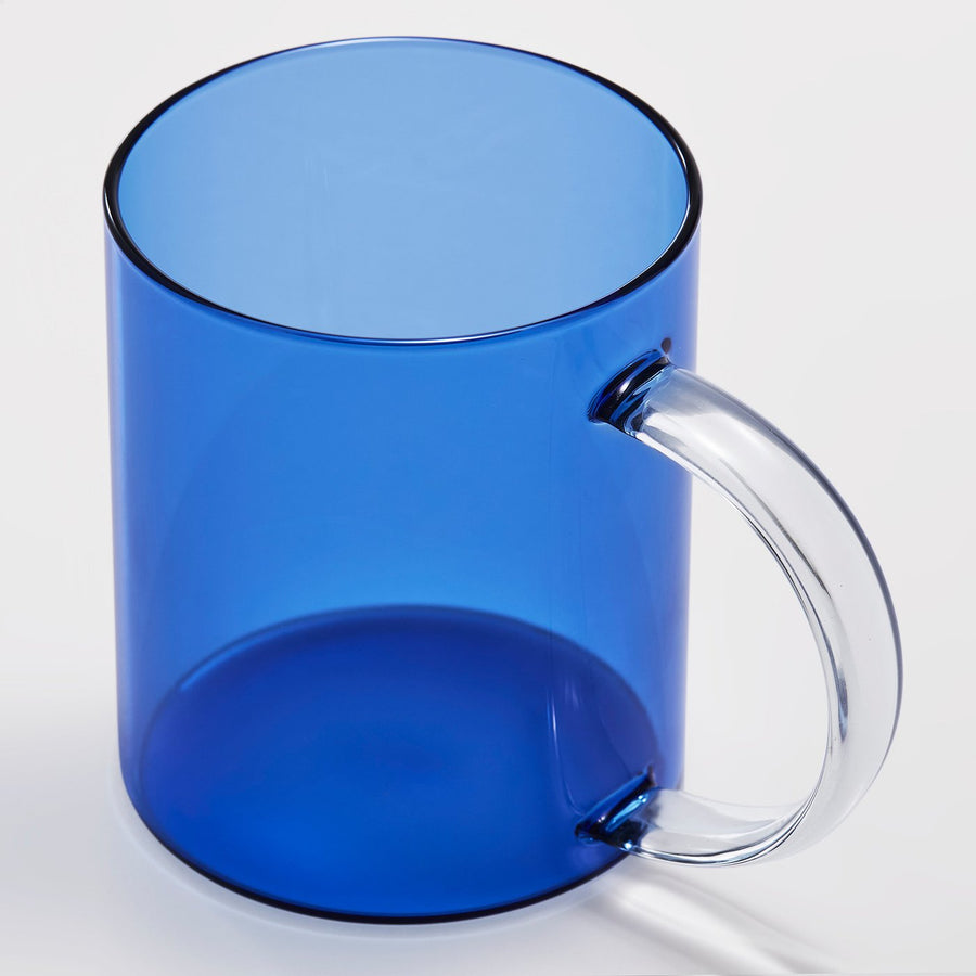 SKUGGSTUBB mug, light blue/glass, 41 cl