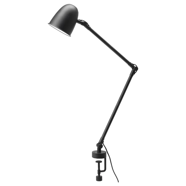 SKURUP work/wall lamp, black, 12 cm