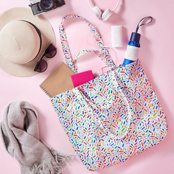 SKYNKE carrier bag, multicolour/patterned, 45x36 cm