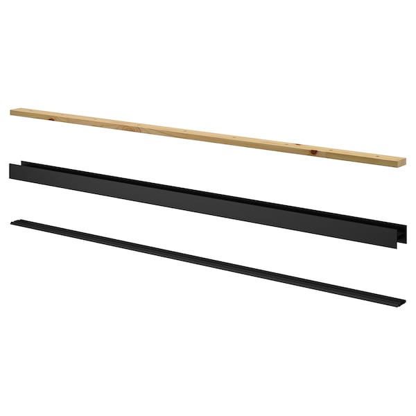 Ikea SKYTTA - Rail for sliding door frame, 2 tracks black