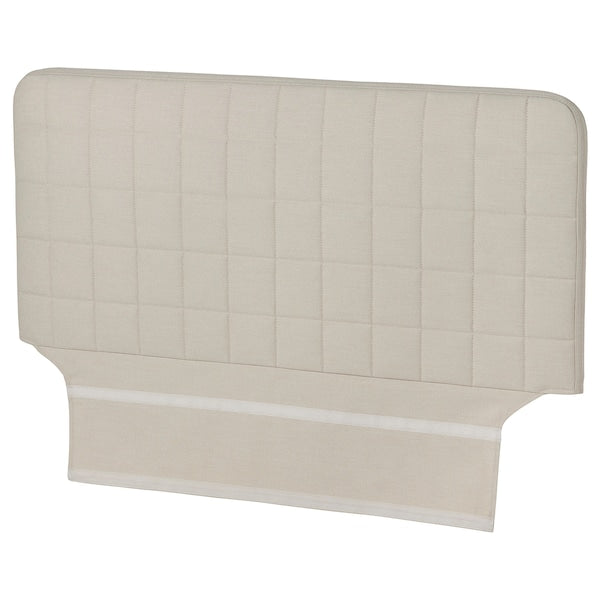 SLÄKT headboard with cover, Vissle beige, 90x95 cm