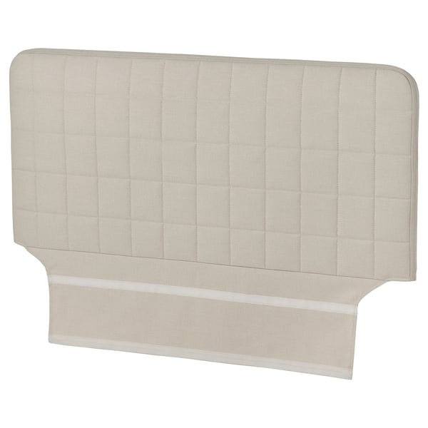 SLÄKT headboard with cover, Vissle beige, 90x95 cm
