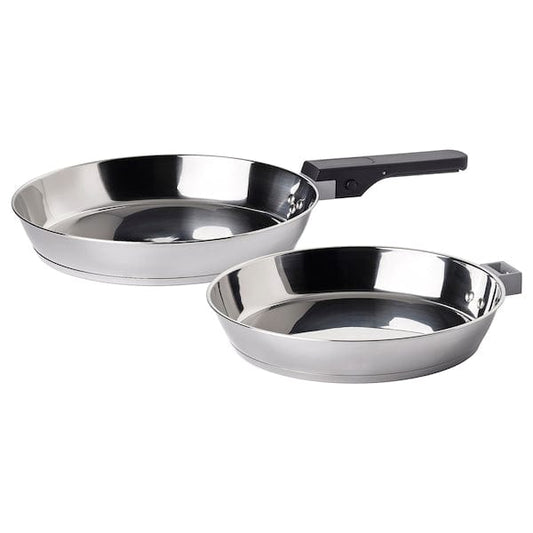 Ikea SLÄTROCKA - Cookware with removable handle, stainless steel pan