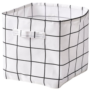 SLÅTTERVALL storage basket, textile, 32x35x32 cm