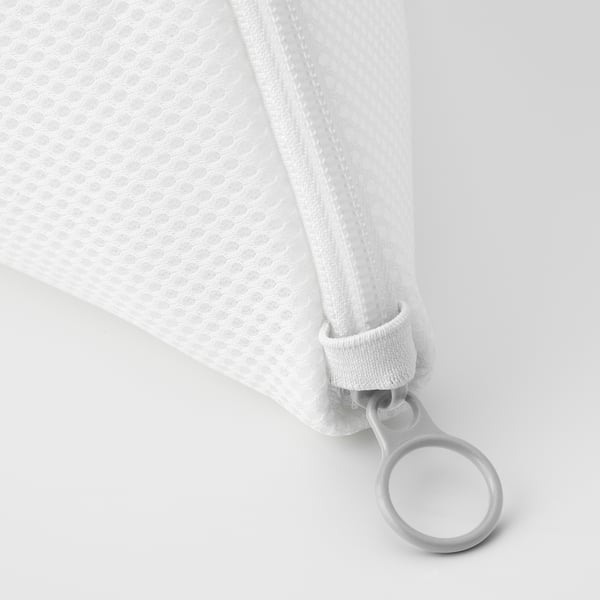 SLIBB washing bag, white/grey, 22x19x22 cm