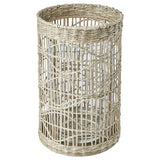 SLIPPRIG lantern for block candle, handmade sedge, 16 cm