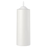 SMÅLOM LED pillar candle, battery-operated white, 19 cm