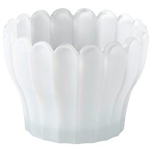 SMÅNÄCKROS tealight holder, white, 6 cm