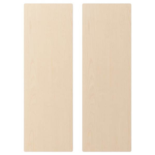 SMÅSTAD door, birch effect, 30x90 cm, 2 pack
