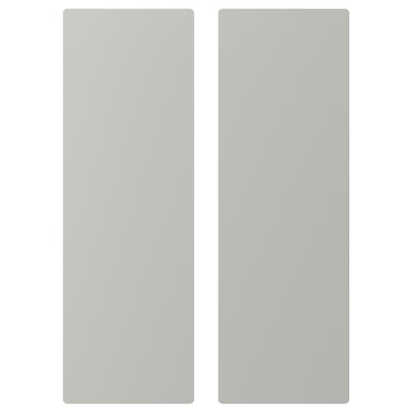 SMÅSTAD door, grey, 30x90 cm, 2 pack