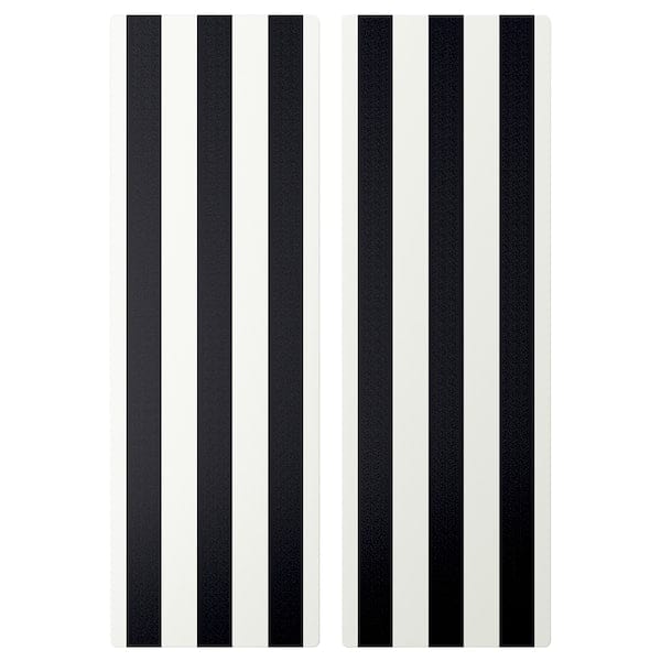 Ikea SMÅSTAD - Door, black/white stripe, 30x90 cm