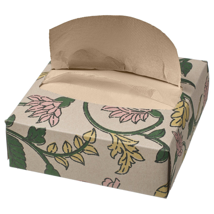 SMÖRFISK paper napkin, patterned/multicolour, 16x32 cm, 100 pack