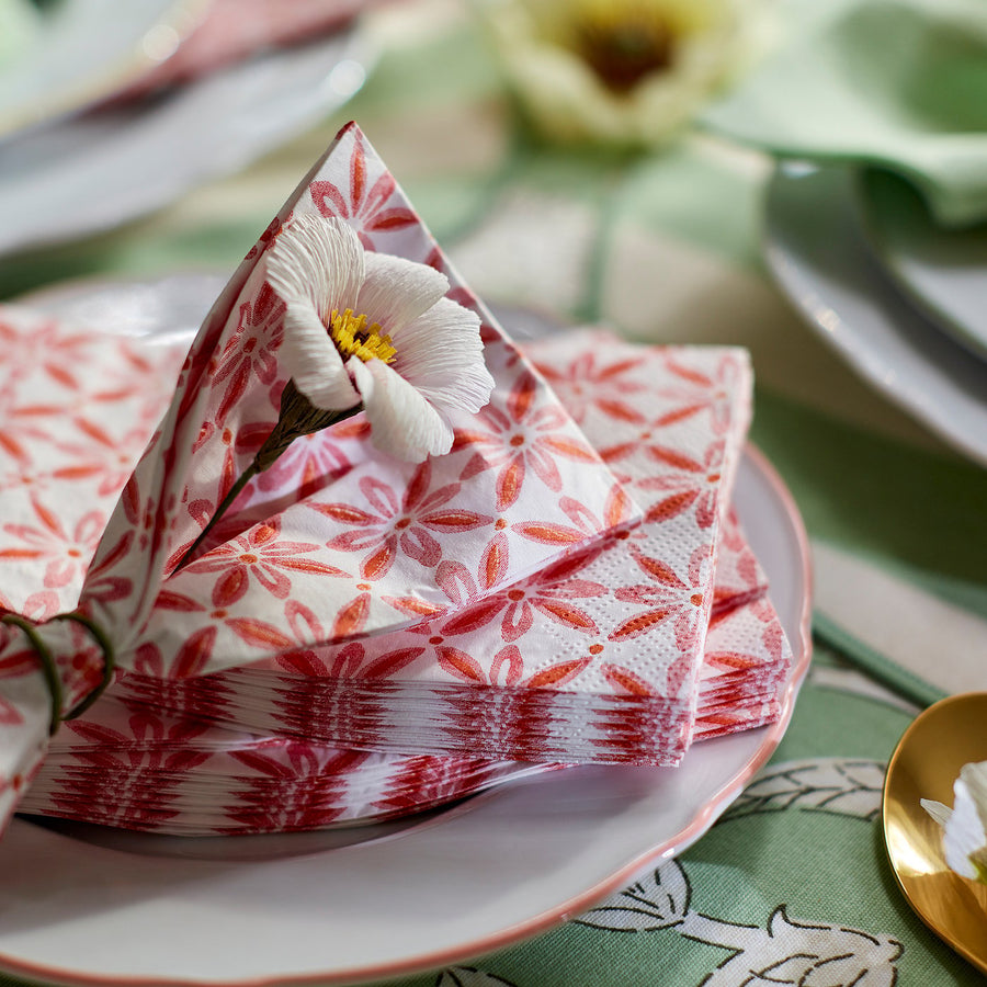 SMÖRFISK paper napkin, patterned/multicolour, 38x38 cm, 30 pack