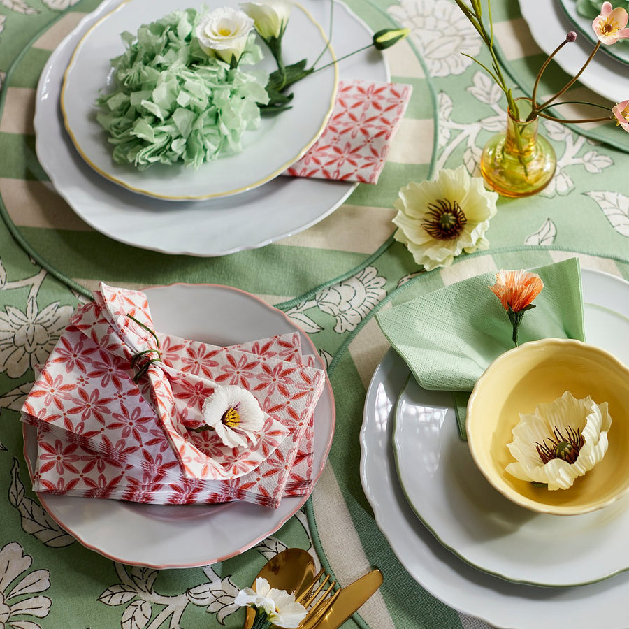 SMÖRFISK paper napkin, patterned/multicolour, 38x38 cm, 30 pack