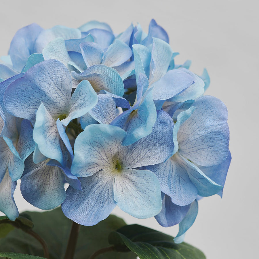 SMYCKA artificial flower, in/outdoor/hydrangea blue