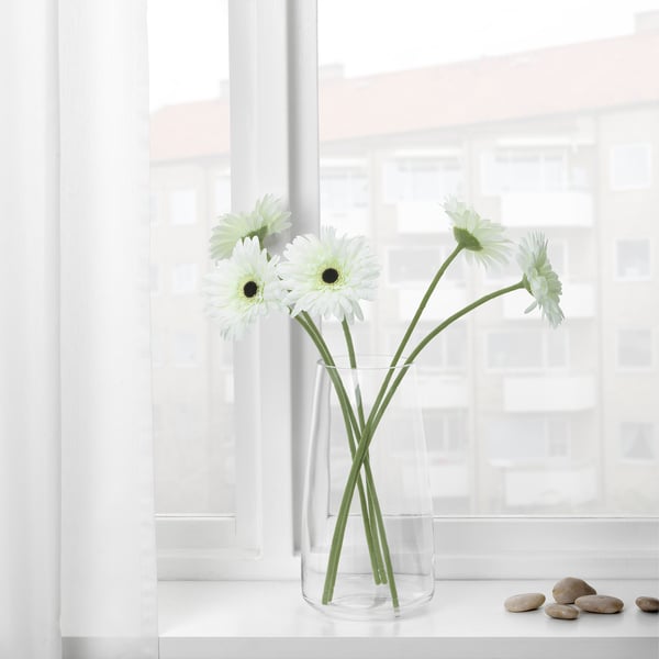 SMYCKA artificial flower, Gerbera/white