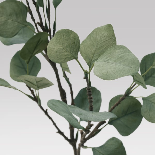 SMYCKA artificial leaf, eucalyptus/green, 65 cm