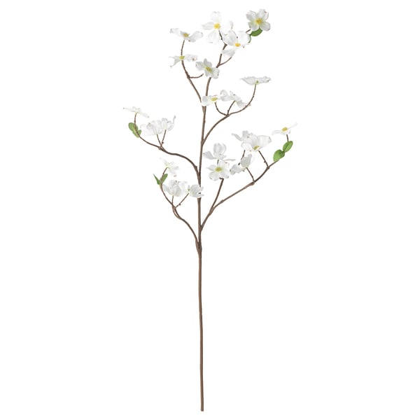 SMYCKA artificial spray, in/outdoor/Dogwood white, 100 cm