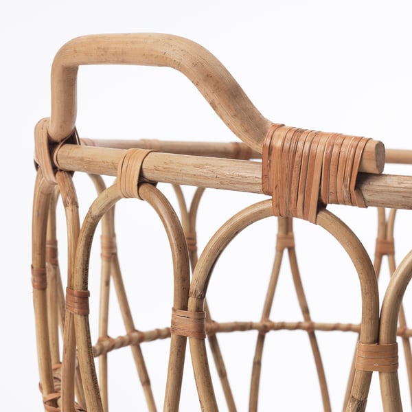 SNIDAD basket, rattan, 54x39 cm
