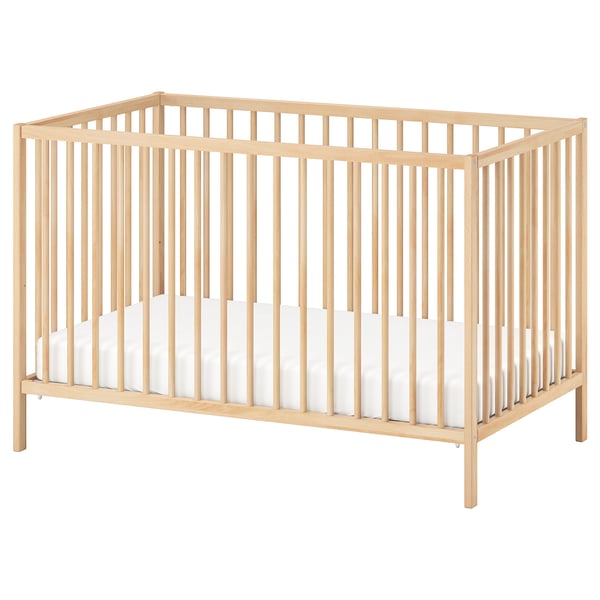 SNIGLAR cot, beech, 60x120 cm