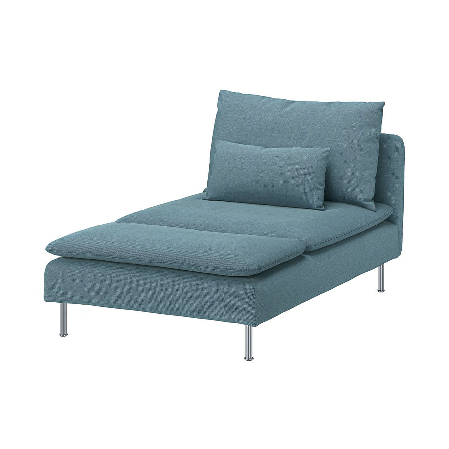 SÖDERHAMN chaise longue, Fridtuna dark grey-blue, 93x83x151 cm