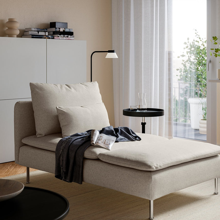 SÖDERHAMN chaise longue, Gunnared beige, 93x83x151 cm