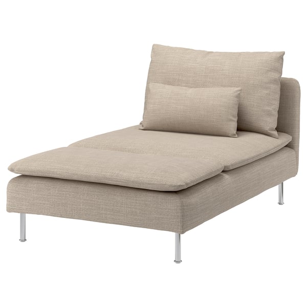 SÖDERHAMN chaise longue, Hillared beige, 93x83x151 cm