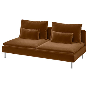 SÖDERHAMN cover for 3-seat section, Alhamn dark yellow-brown