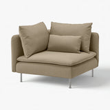 SÖDERHAMN cover for corner section, Johanneshov brown-beige