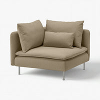 SÖDERHAMN cover for corner section, Johanneshov brown-beige